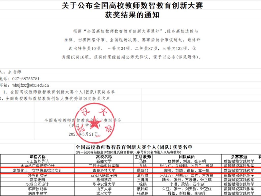 淄博基地教师团队在全国高校教师数智教育创新大赛中喜获佳绩